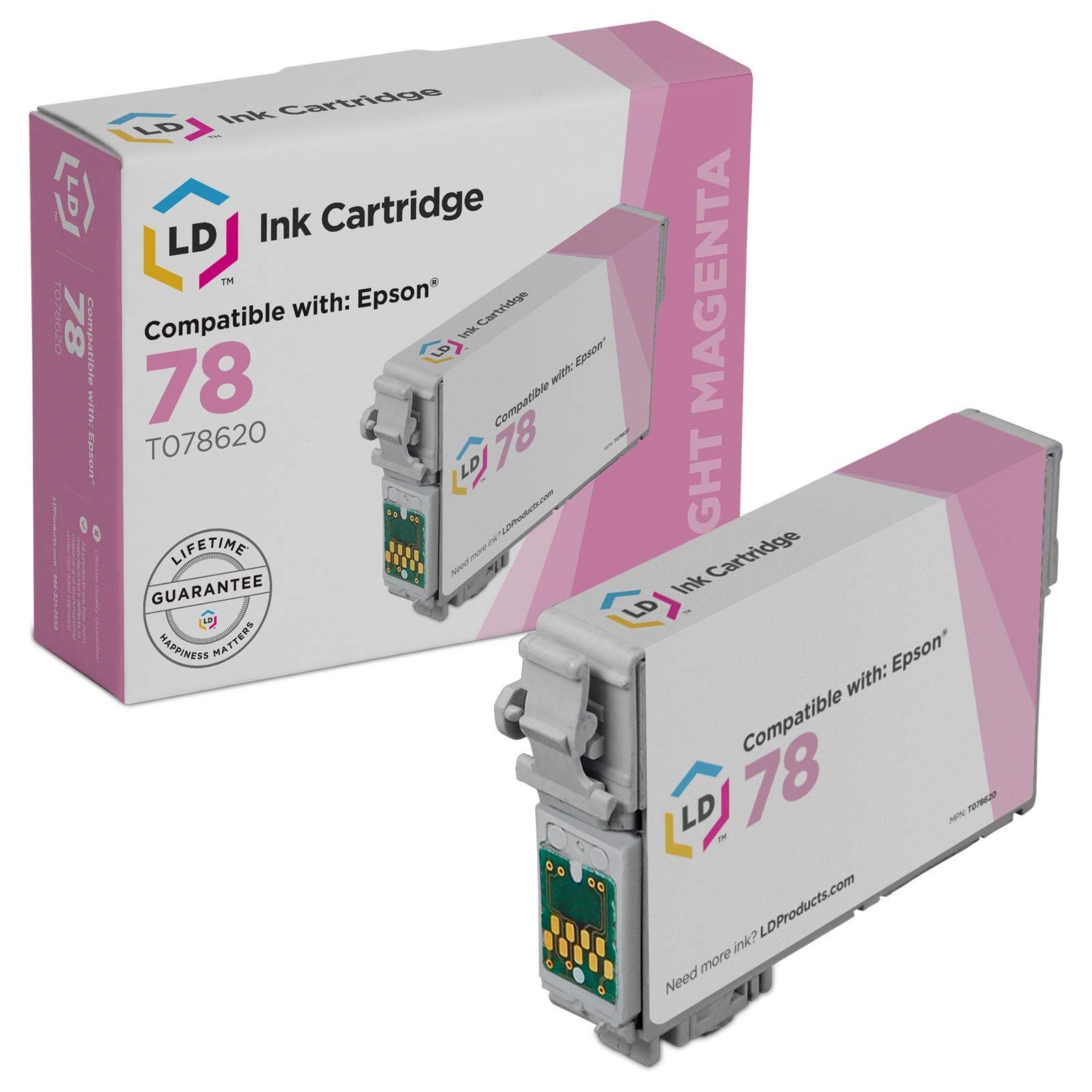 LD T078620 78 Light Magenta Ink Cartridge for Epson R260 R280 R380 RX580 RX595