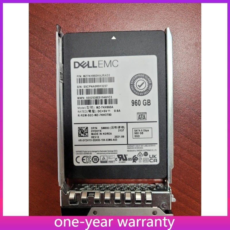 0YDHYX YDHYX DELL EMC 960GB SATA 6Gbps MU 2.5'' SSD 14/15/16G KIT New