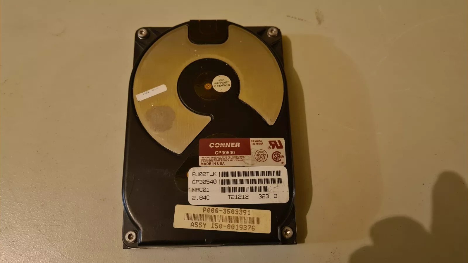 Conner CP30540 NAC01 BJ02TLK D93-019 50-pin Disk Drive SCSI 540MB Rare HDD