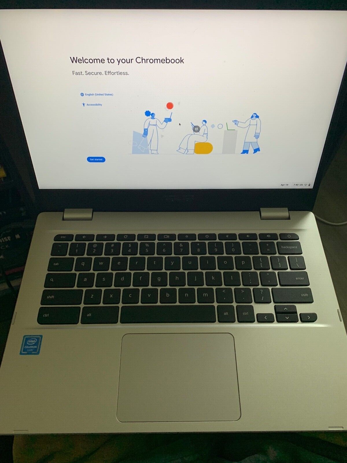ASUS C424M 14” (64GB EMMC, Intel N4020, 2.80GHz, 4GB RAM) 2022 Model