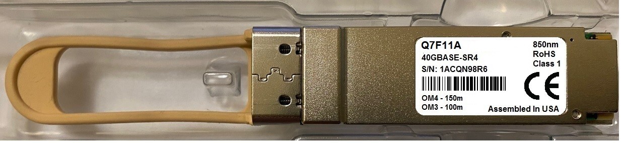 HPE Q7F11A compatible M-Series 40 GbE QSFP28 SR4 100m 850nm 100m MPO MMF