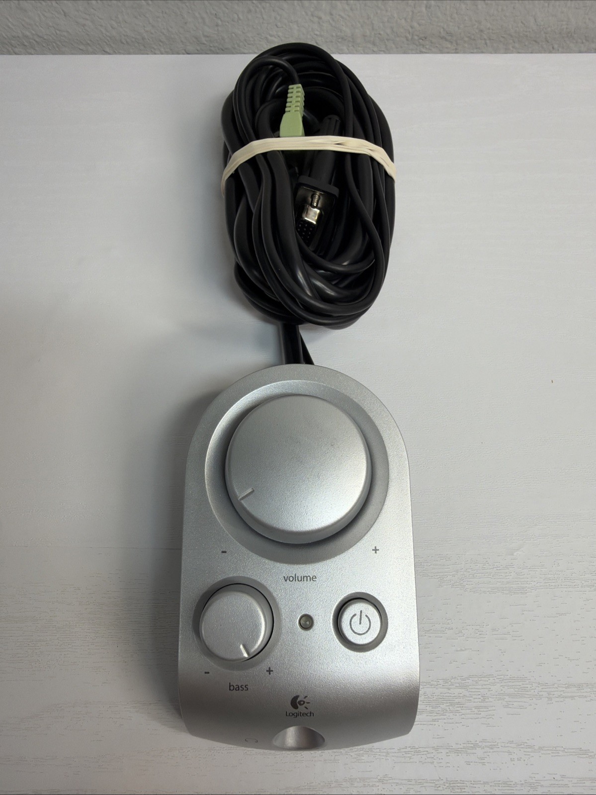 Logitech Z-2300 OEM Volume Control Pod Wired Remote Bass Controller - Tested
