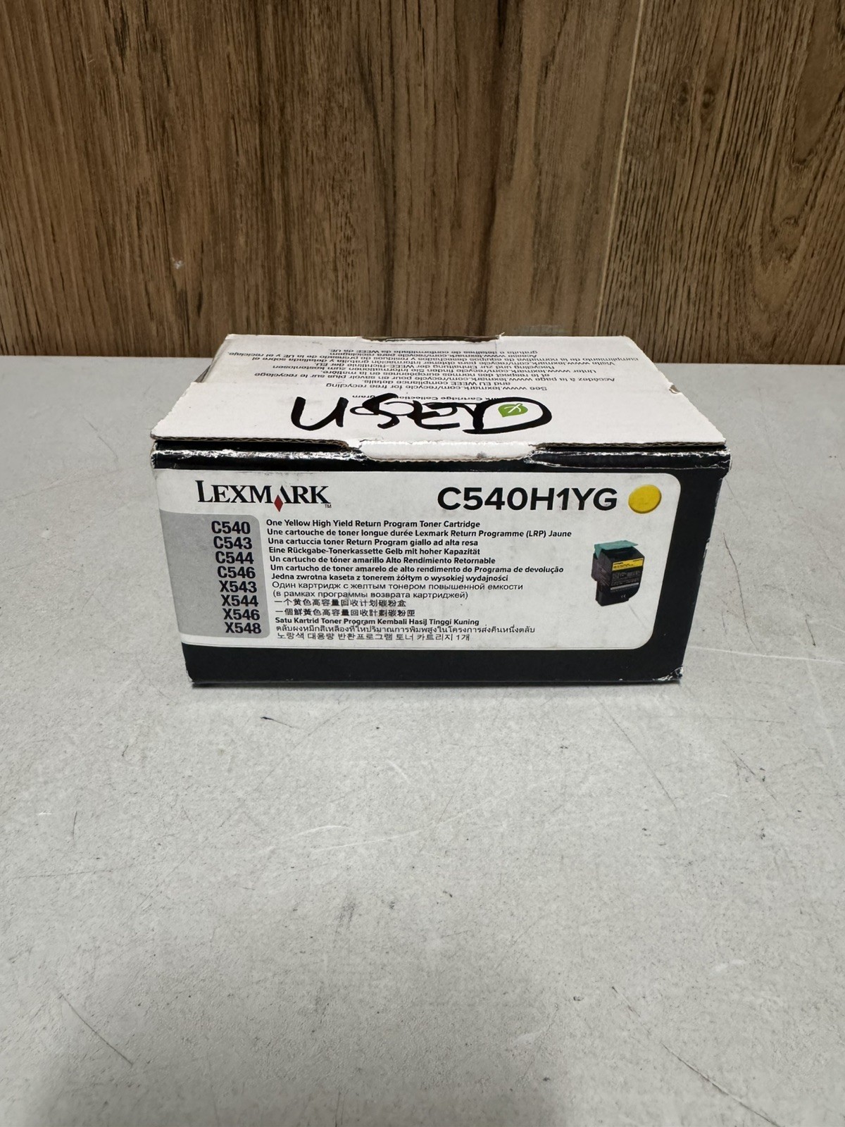 Lexmark C540H1YG Yellow High Yield Toner Cartridge New Open Box Genuine