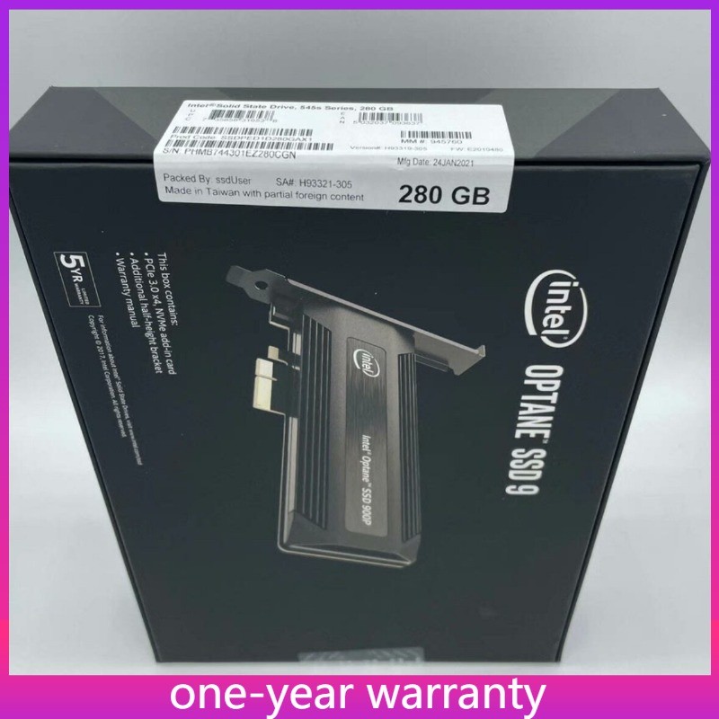 SSDPED1D280GAX1 Intel Optane 900P 280GB SSD 9 AIC/HHHL PCIE NVME 10DWPD/5.11PBW