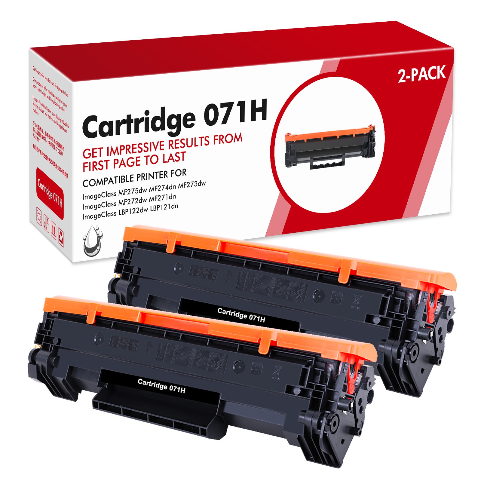 2Pac CRG 071H Toner for Canon ImageCLASS MF273dw MF272dw MF274 LBP121dn LBP122dw