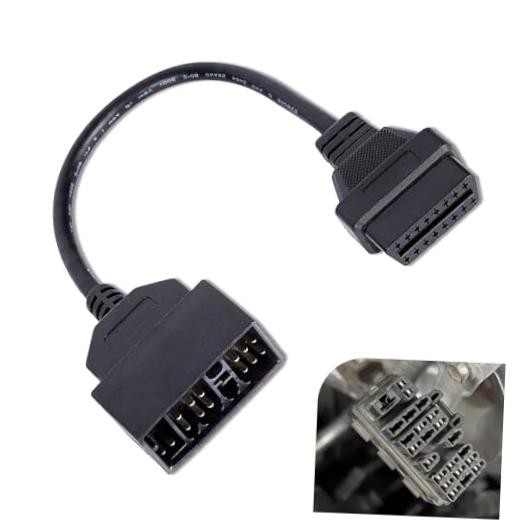 22 Pin OBD1 to 16 Pin OBD2 Cable, Conversion Adapter Work with OBD2 Scanner