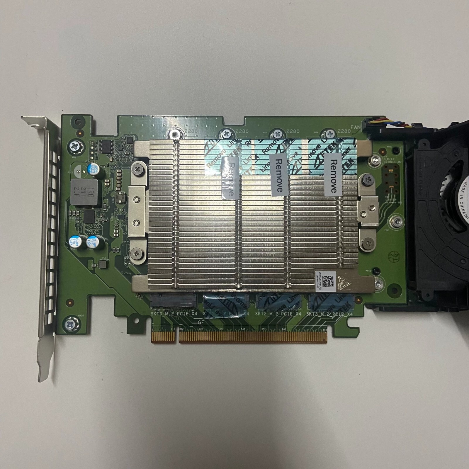Dell Ultra-Speed Drive Quad NVMe M.2 PCIe x16 SSD Advanced Card 71RJN PVB070E05N