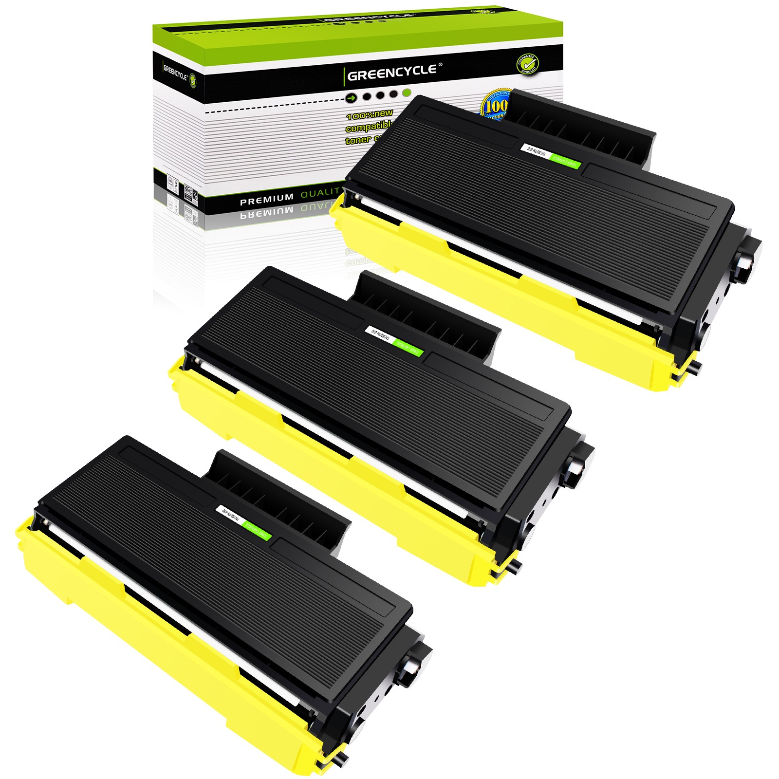 3PK TN580 Toner Cartridge For Brother HL-5240 HL-5250 MFC-8460N 8660DN DCP-8060