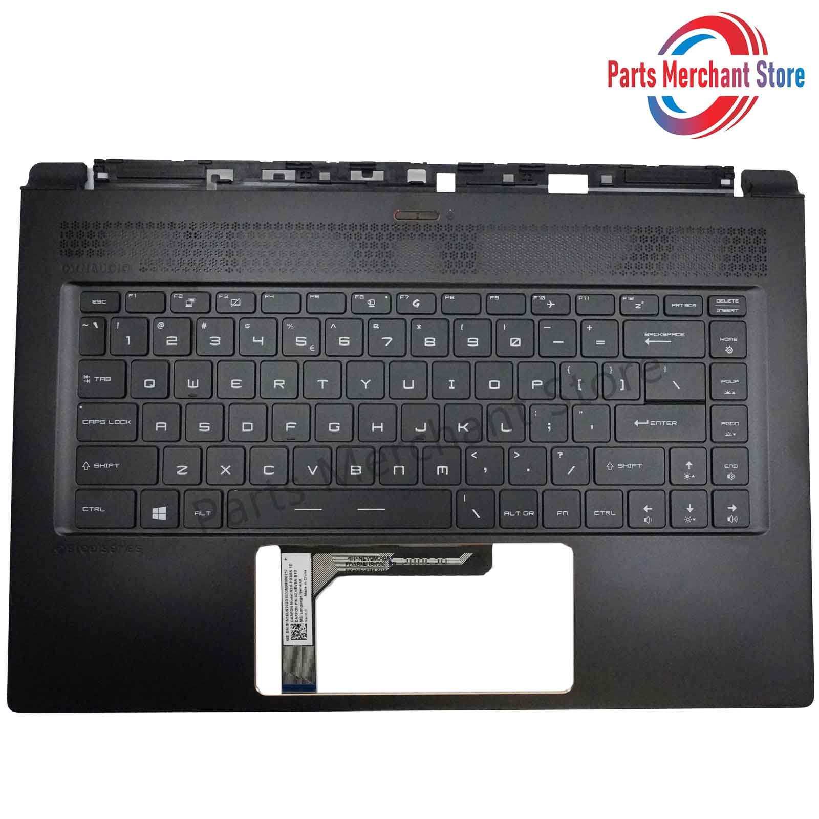 MSI GS65 Stealth GS65VR MS-16Q1 MS-16Q2 Q4 Palmrest Keyboard Backlit Black US