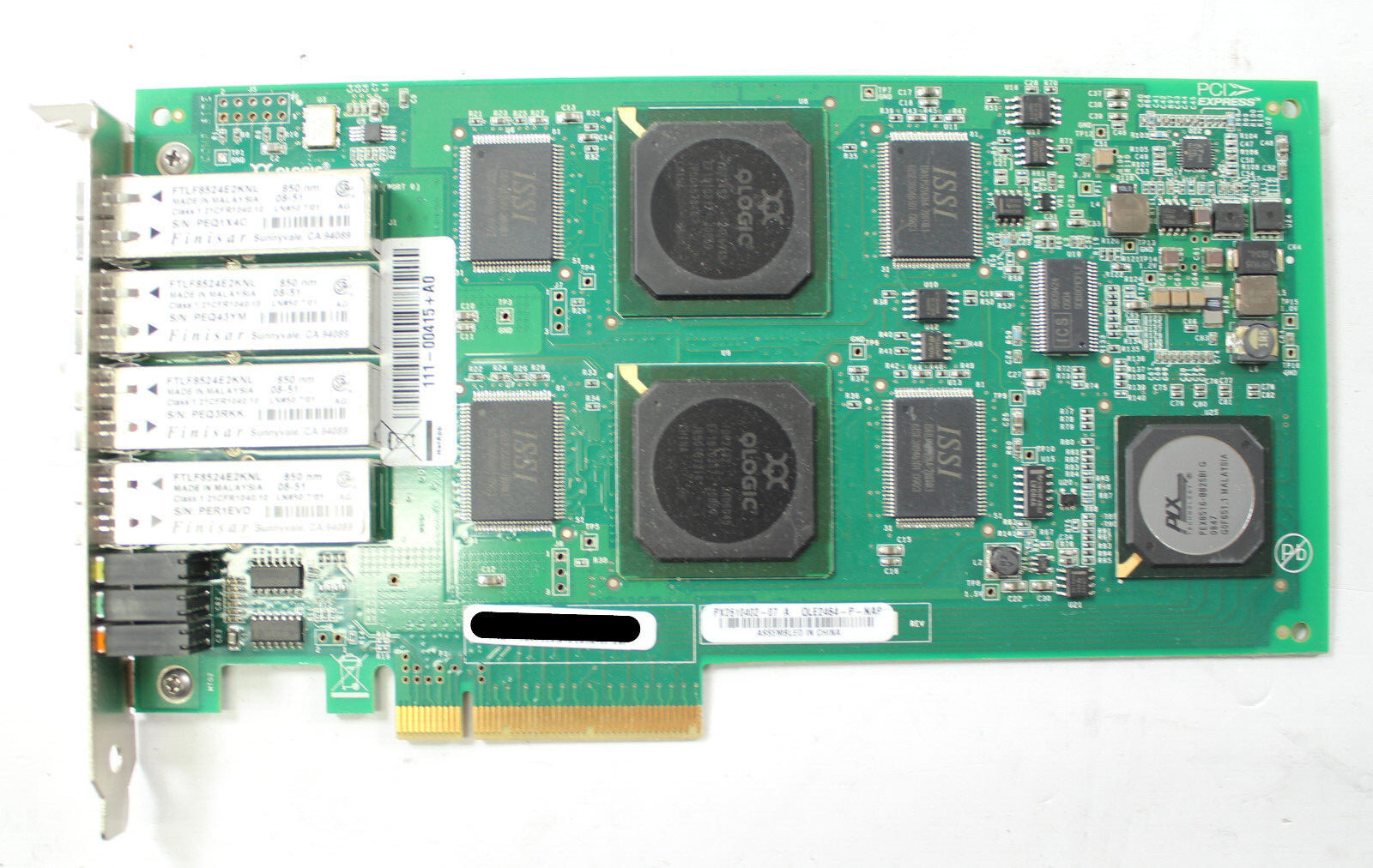 QLOGIC QLE2464 4-Port 4GB Fiber Channel Adapter PX2610402-07 111-00415+A0 