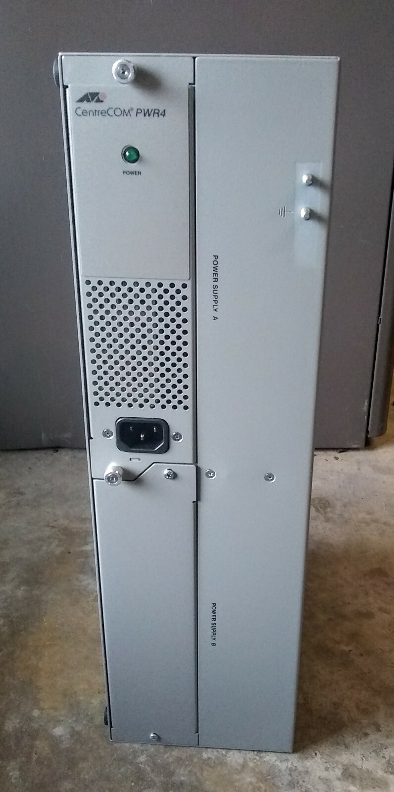 Allied Telesyn MCR12, 12-Slot Media Converter Rackmount Chassis and Power Supply