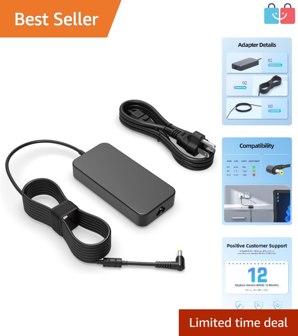 High-Performance 135W Charger for Acer Nitro 5 AN515 - Warranty & Easy Returns