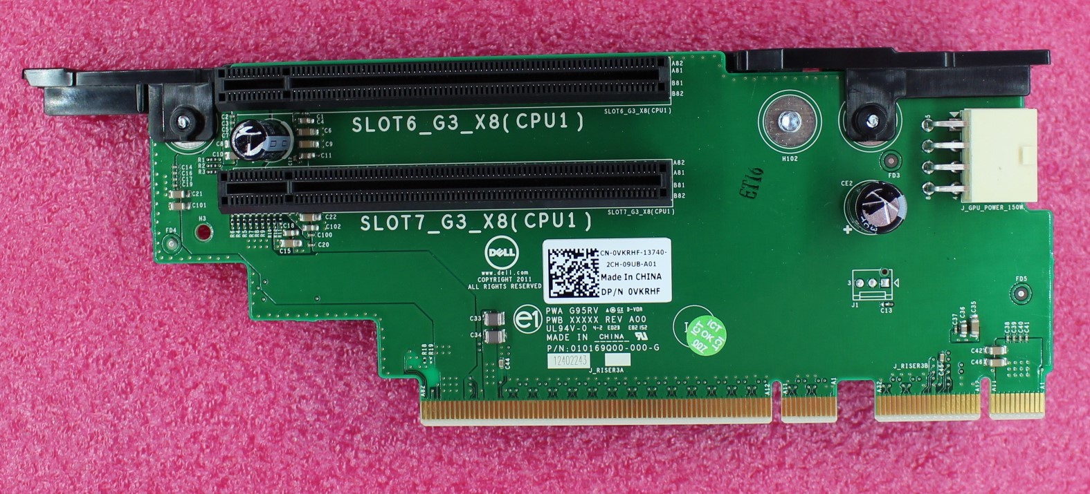 VKRHF - Dell PowerEdge R720 Riser Card