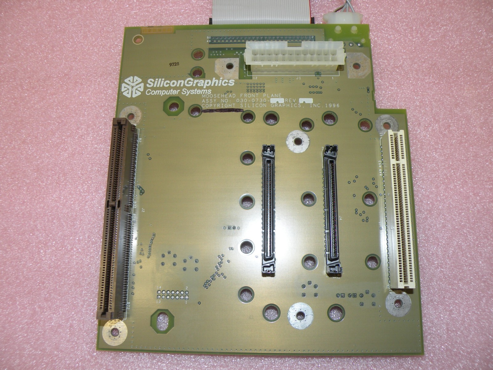 SGI 030-0730-003 MOOSEHEAD FRONT PLANE MODULE & CABLES FOR SGI O2 WORKSTATION