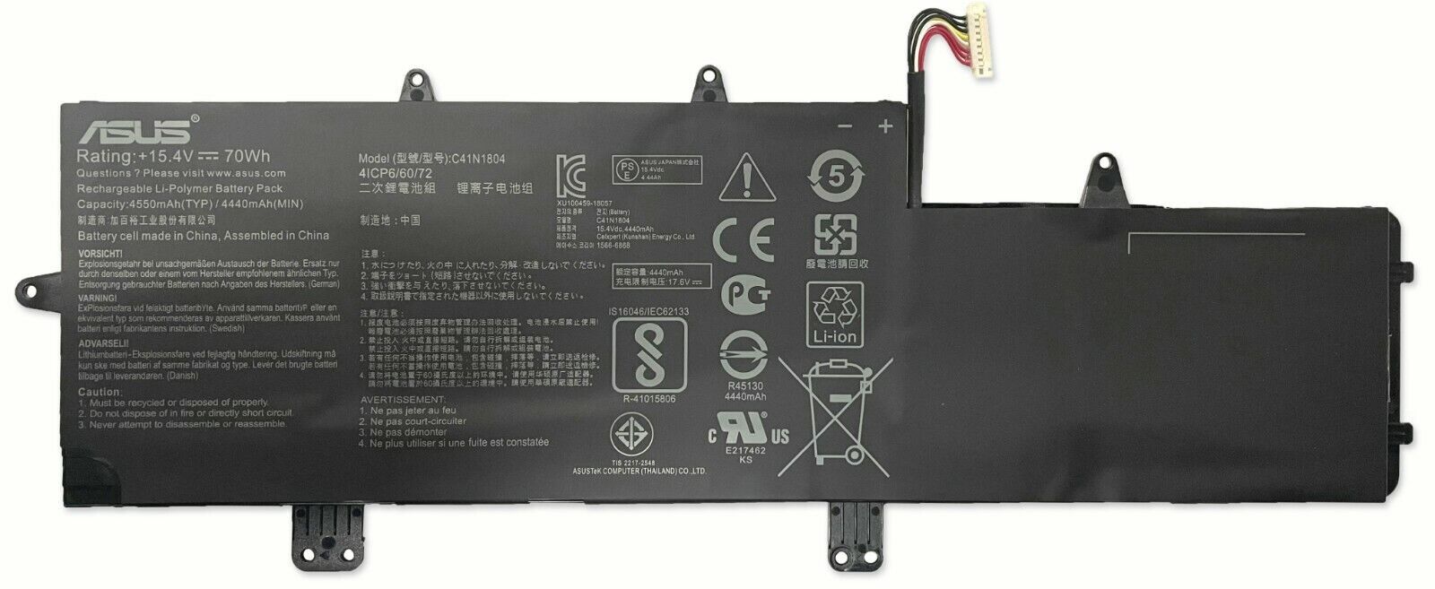 Genuine Laptop Battery C41N1804 For ASUS ZenBook Pro 14 UX480 UX450FD UX480FD