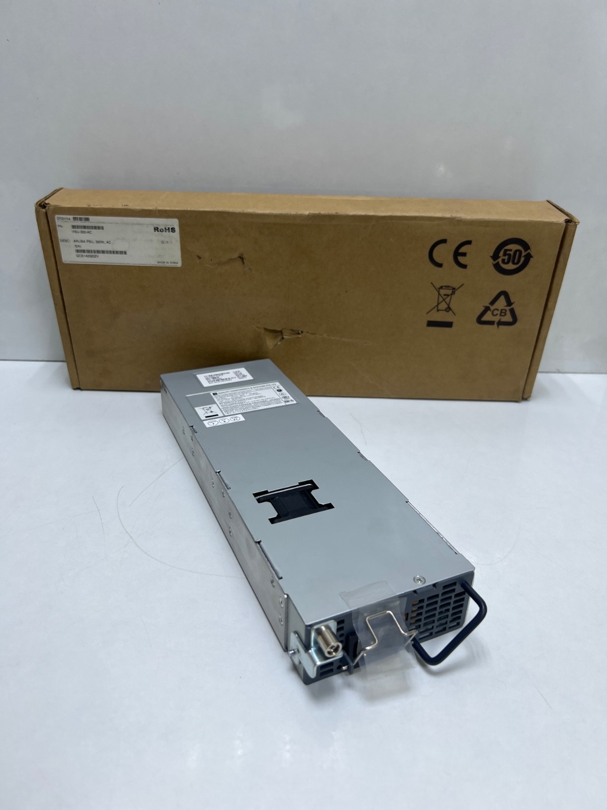 Aruba DCJ4501-01PLF PSU-350-AC POWER SUPPLY PN:2510057
