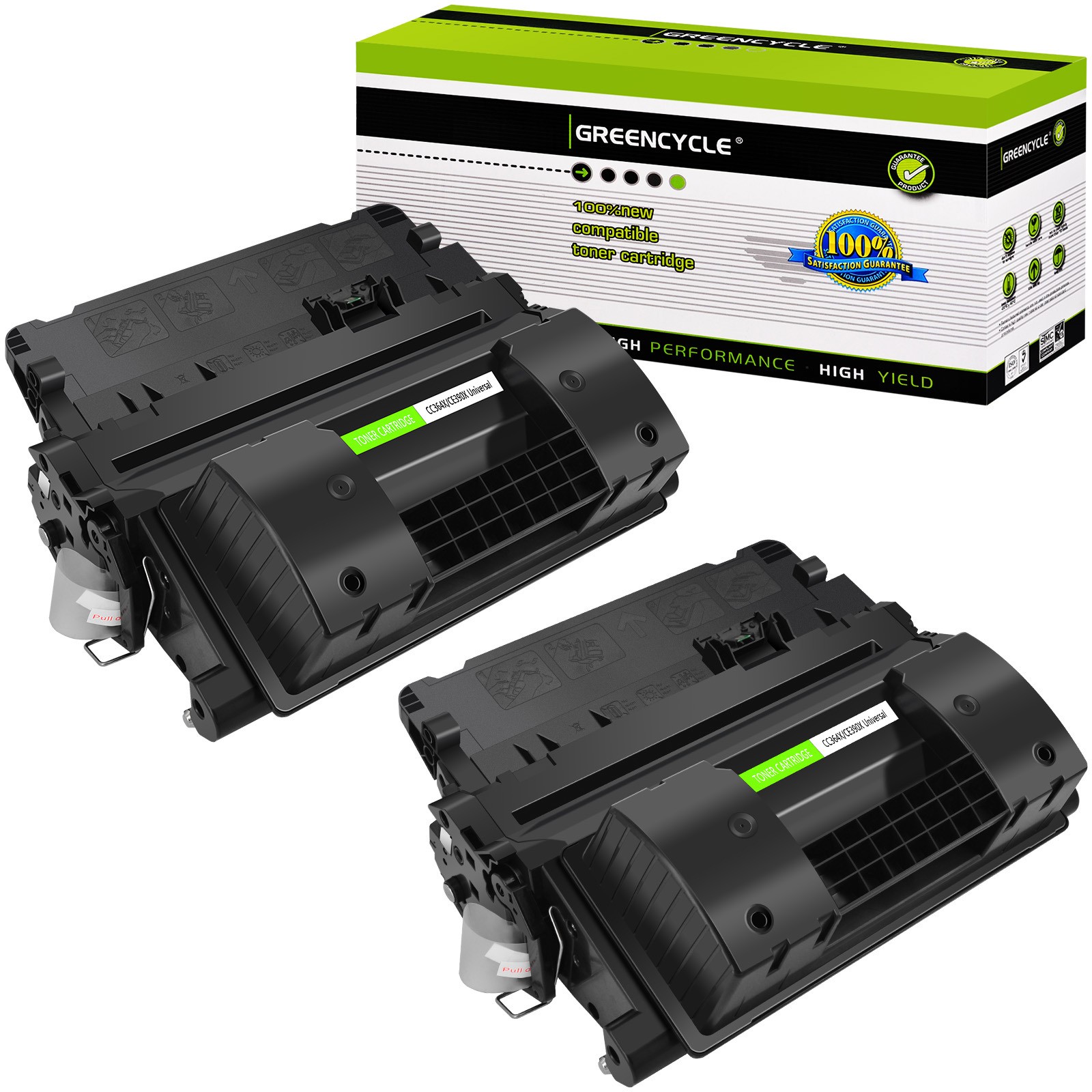 2PK CC364X Black Toner Cartridge for HP LaserJet P4015dn P4015n P4015tn P4015x