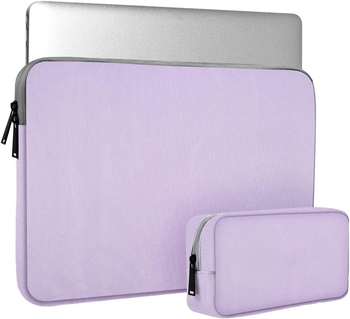 Purple Laptop Sleeve Case for 14 inch Lenovo IdeaPad, HP Chromebook, Dell, Acer,