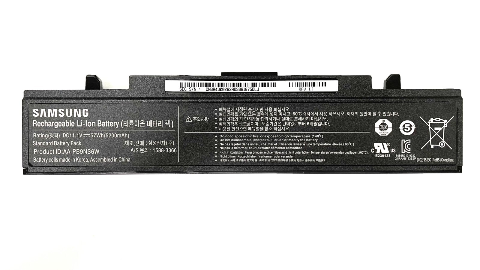 Genuine Battery for Samsung R428 R430 R480 E152 AA-PB9NC5B AA-PB9NC6B AA-PB9NS6B