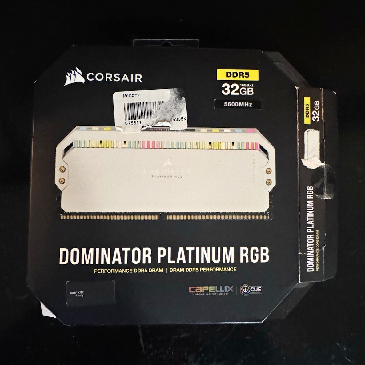 Corsair Dominator Platinum RGB 32GB (2x16GB) DDR5-5600 DIMM XMP