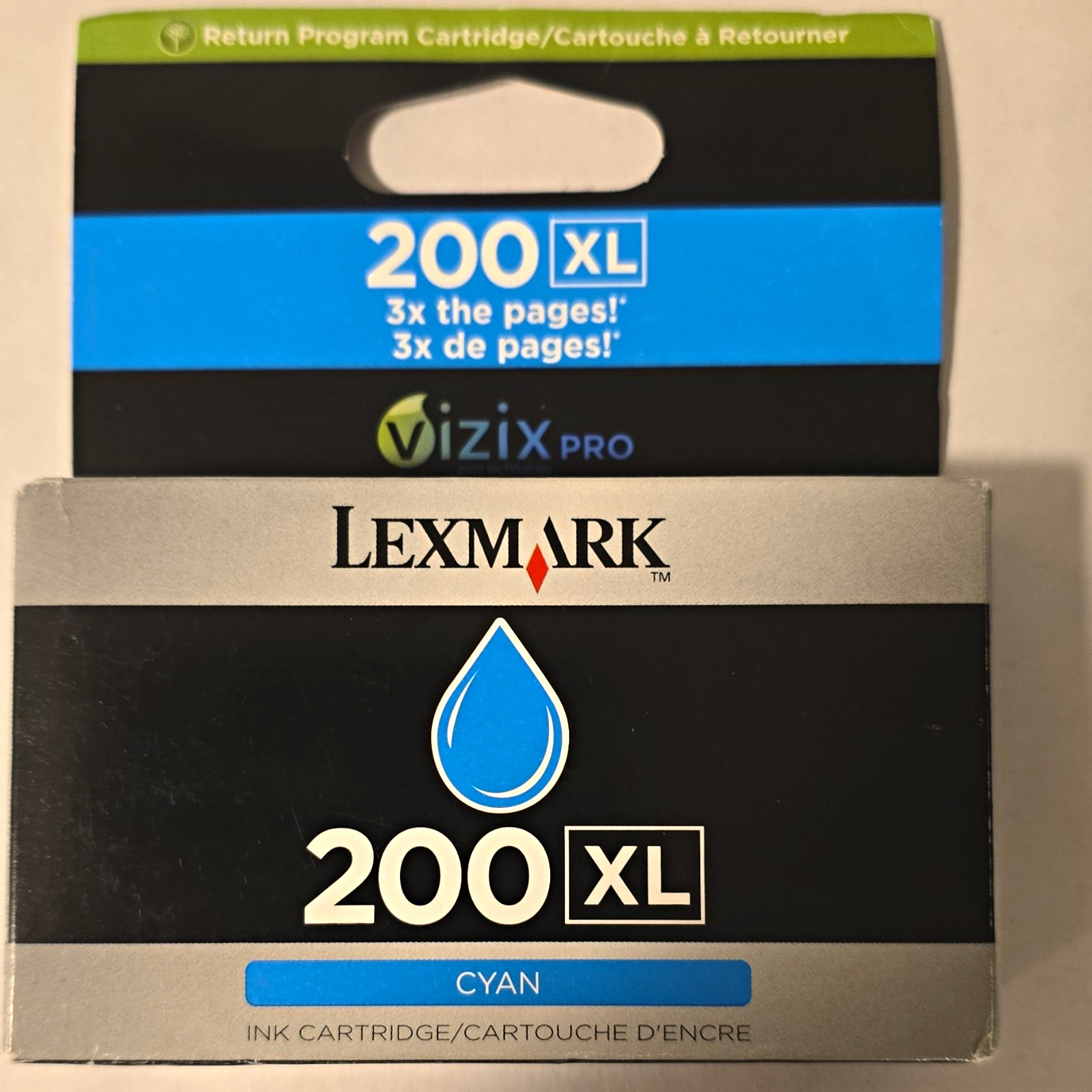 Lexmark 200XL Genuine Original Inkjet Ink Cartridge Cyan 14L0075 Pro4000