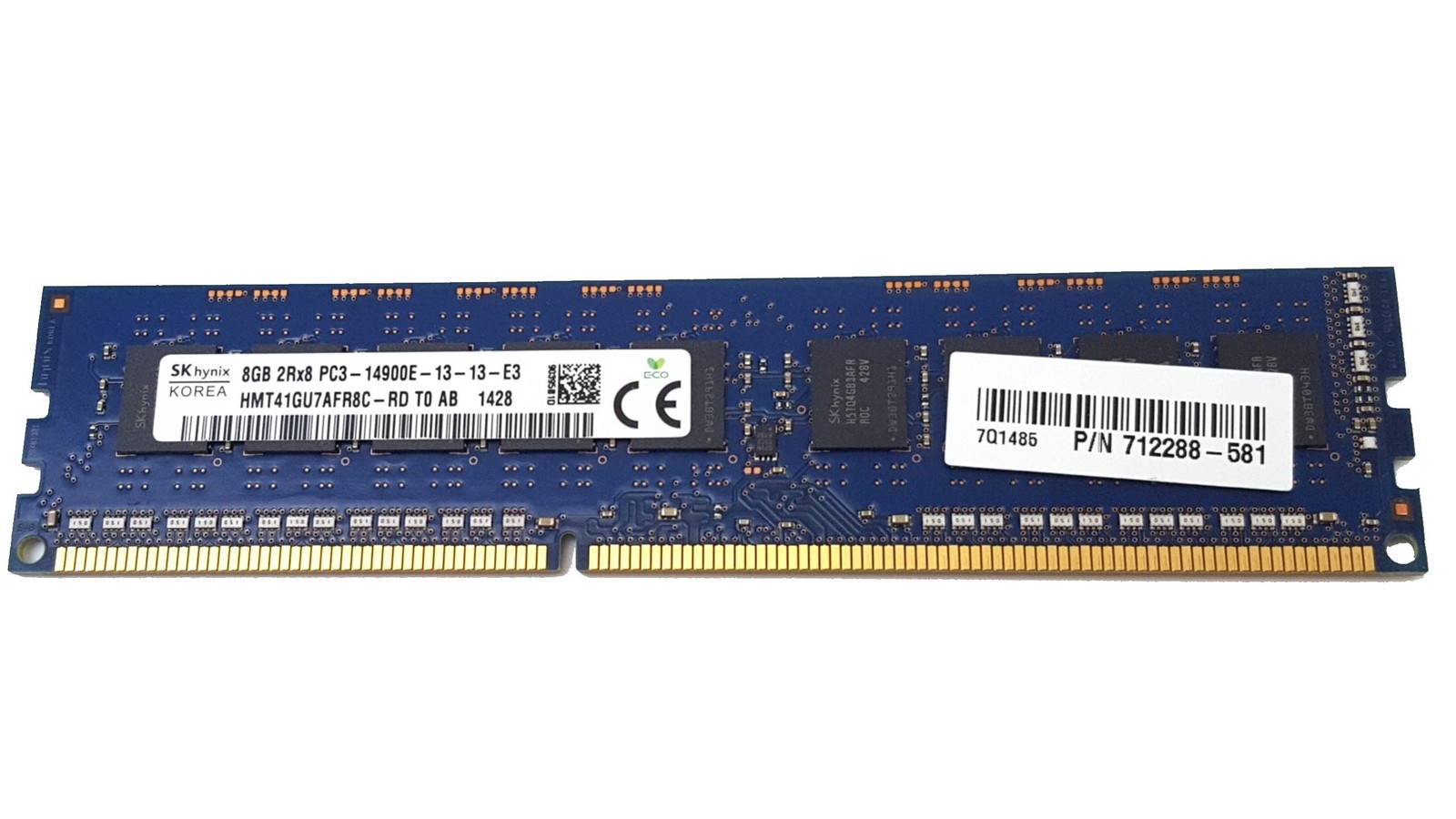 Hynix 8GB PC3-14900E DDR3 1866MHz Desktop Memory HMT41GU7AFR8C-RD