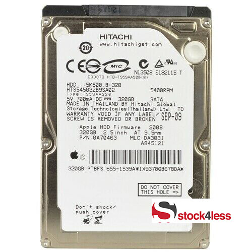 320GB Internal 5400 RPM 2.5" Hard Drive Multiple Major Brands - Tested Working