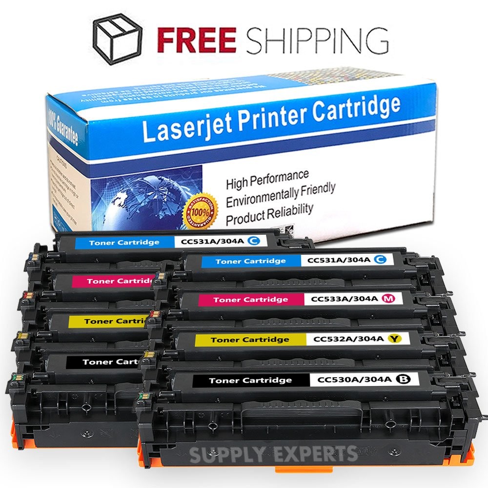 8PK CC530A-CC533A Color Toner Set for HP 304A CP2025 CM2320