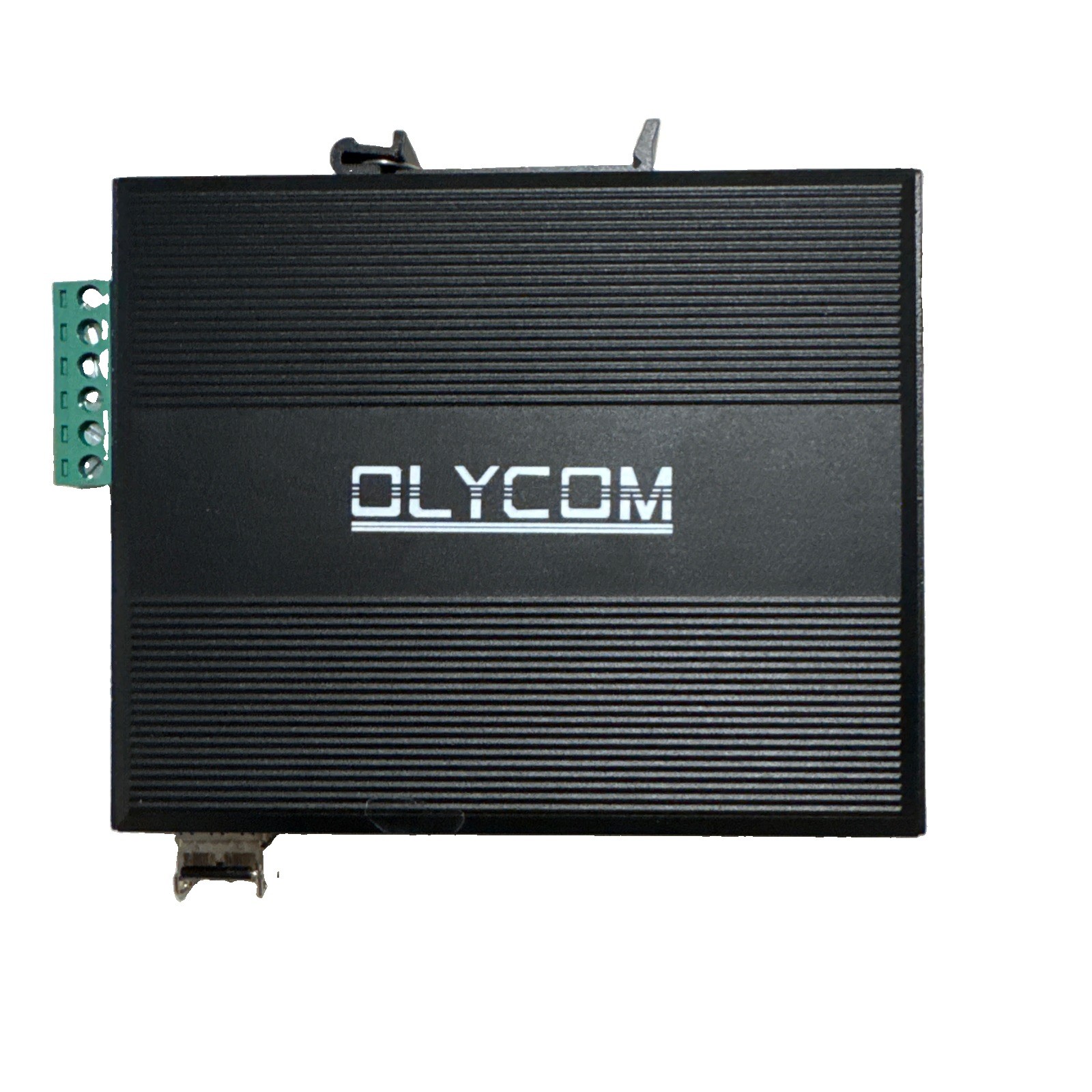 Harsh Outdoor 5-Port Gigabit Ethernet Fiber Converter, Industrial DIN-Rail Ne...