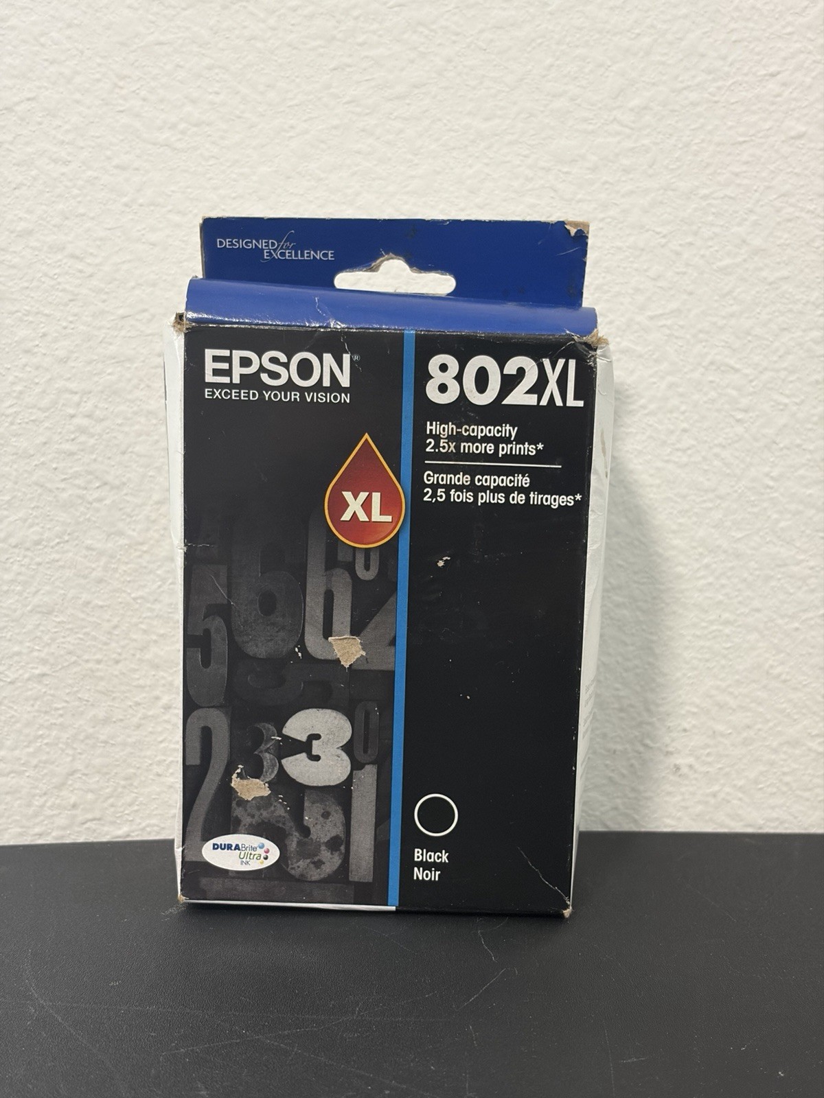 Epson DURABrite 802XL (T802XL120-S) Ultra Black Ink Catridge
