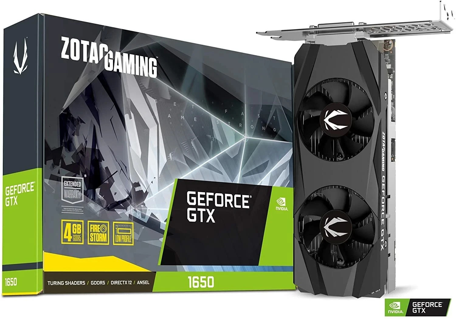 ZOTAC GAMING GeForce GTX 1650 LP Low Profile 4GB DDR6 Video card