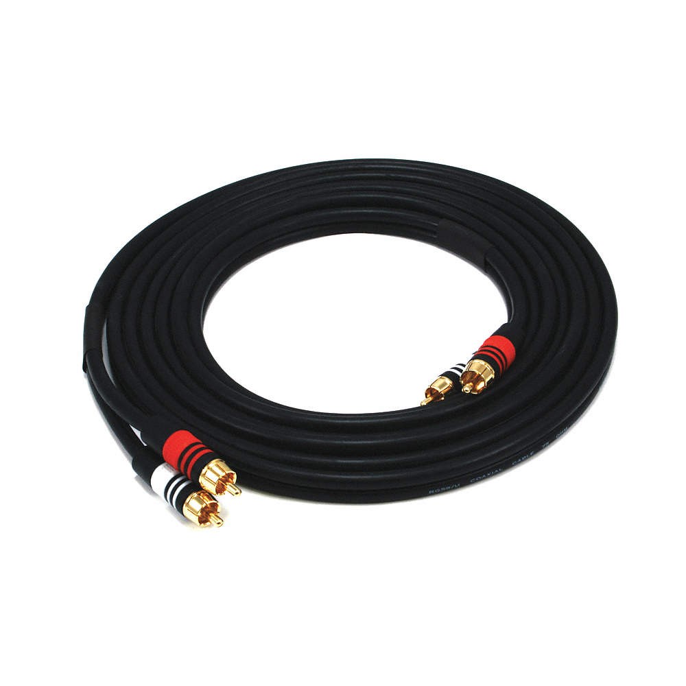 MONOPRICE 2865 A/V Cable,2 RCA M/M, 12ft 14X091