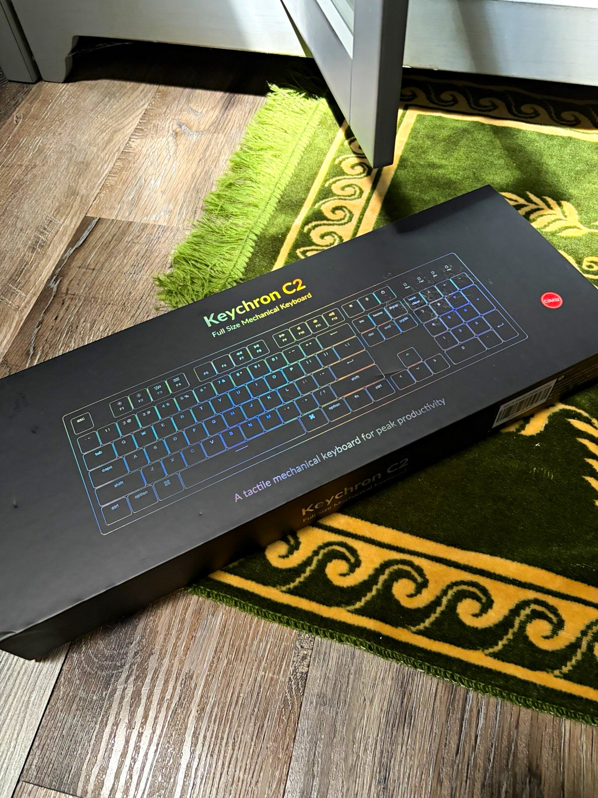 Keychron C2 Full-Size Mechanical Wired Keyboard Cream Colored