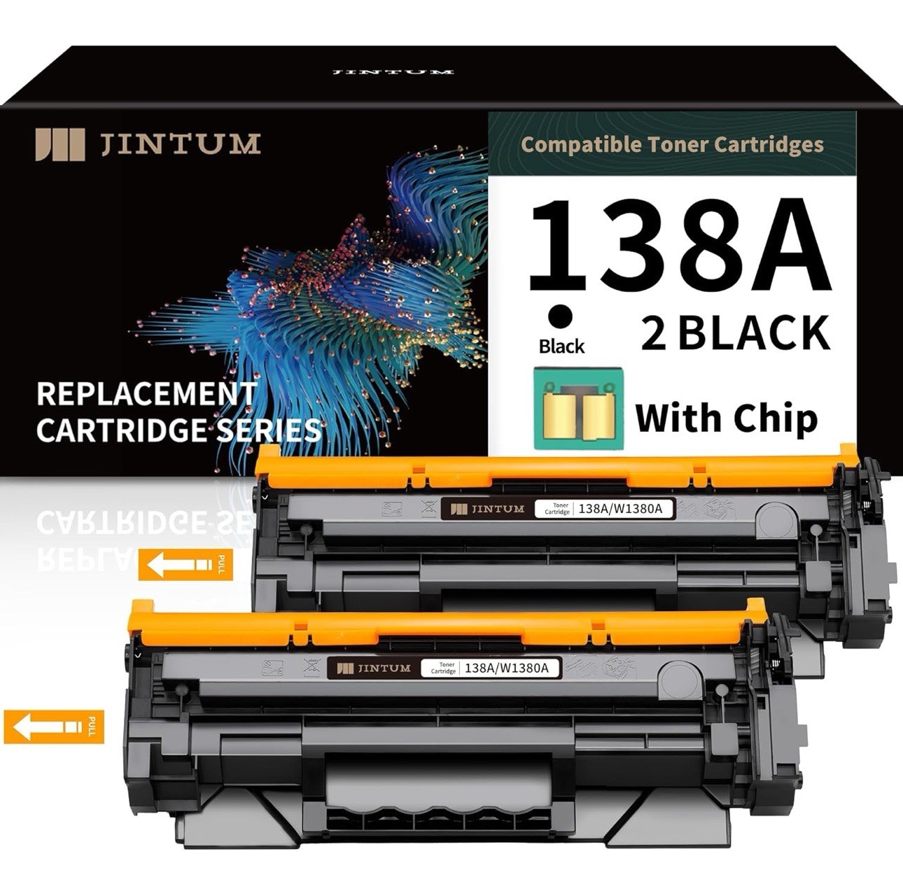 JINTUM 138A Compatible Toner Cartridge Replacement 2-Pack