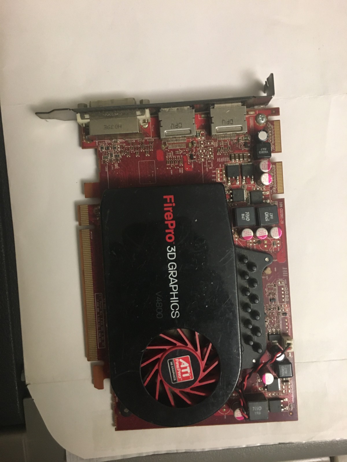 ATI FirePro V4800 1GB GDDR5 DP DVI 3D Full Height Video Graphics Card 