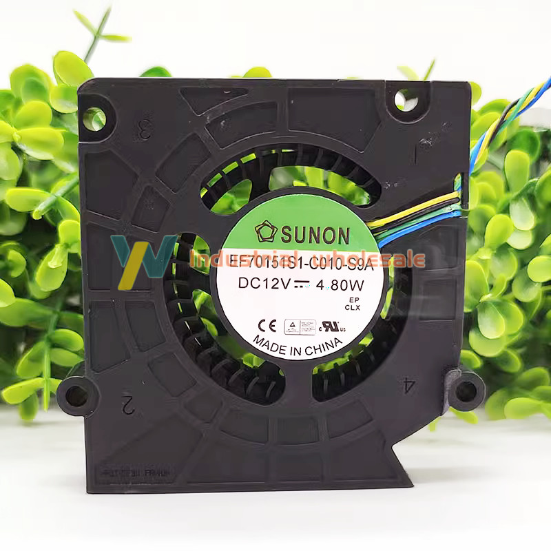1PC brand new SUNON EF70151S1-C010-S9A Cooling Fan 7015 DC12V 4.80W 7CM 4Pin
