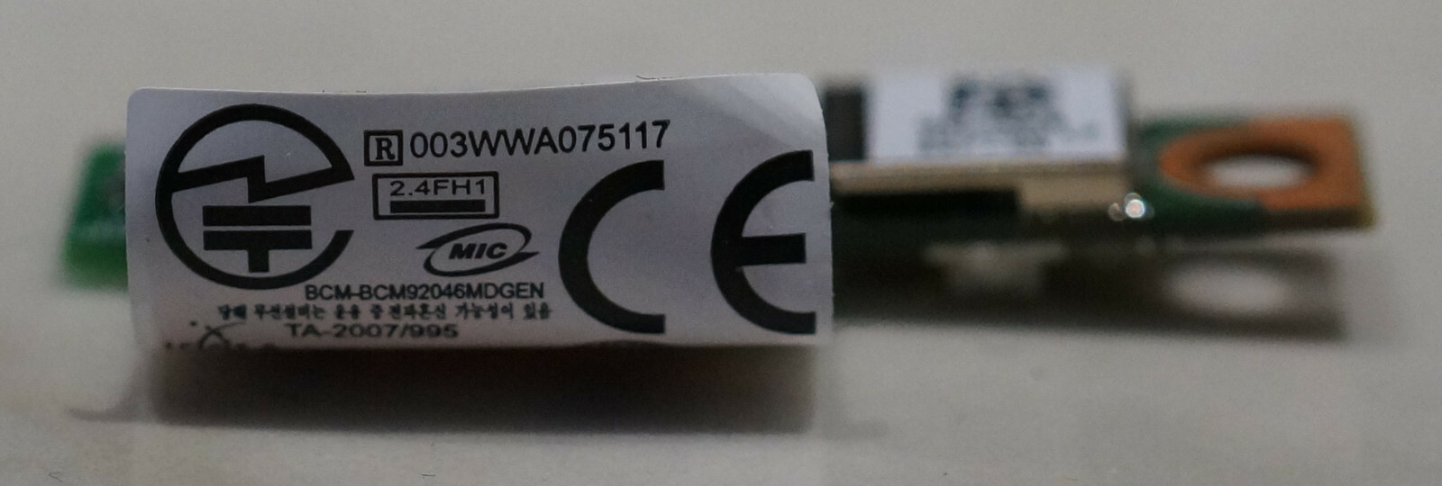 Broadcom Bluetooth Card BCM92046MD_GEN, from Lenovo Thinkpad T400s 43Y6481