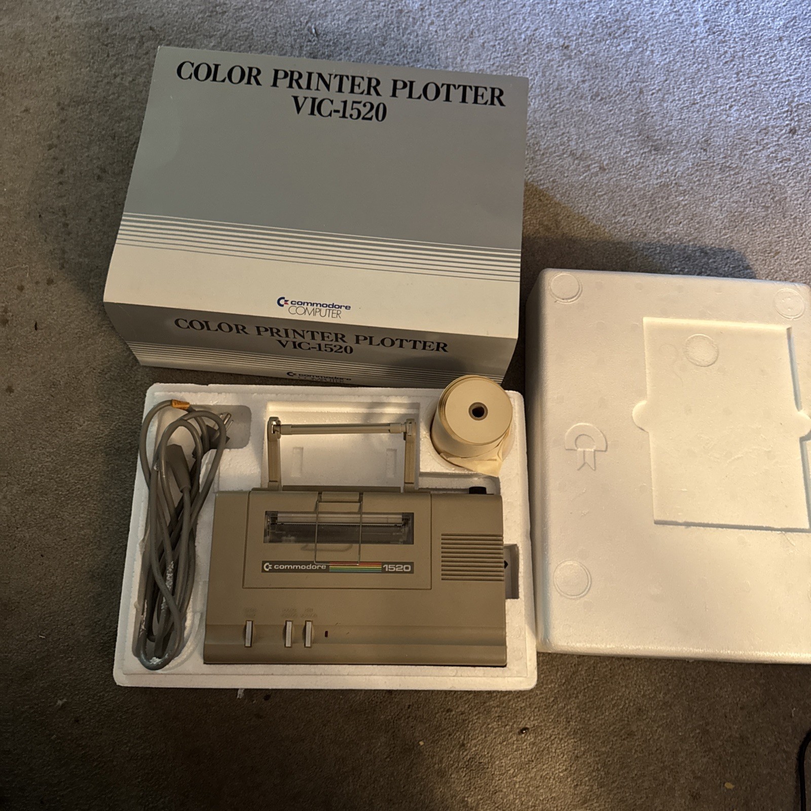 Commodore Computer 1520 Color Printer Plotter In Original Box