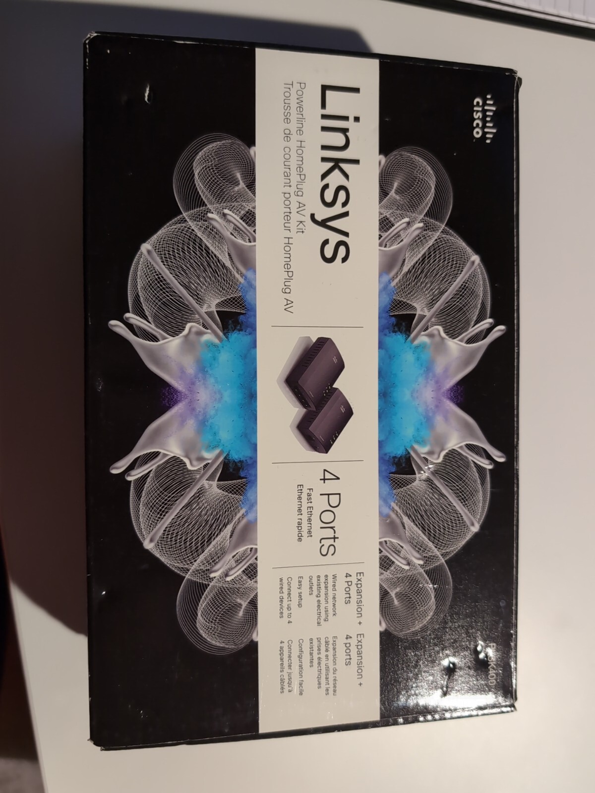 Cisco Linksys PLSK400 Powerline AV 4-Port Up To 200Mbps Fast Ethernet Kit