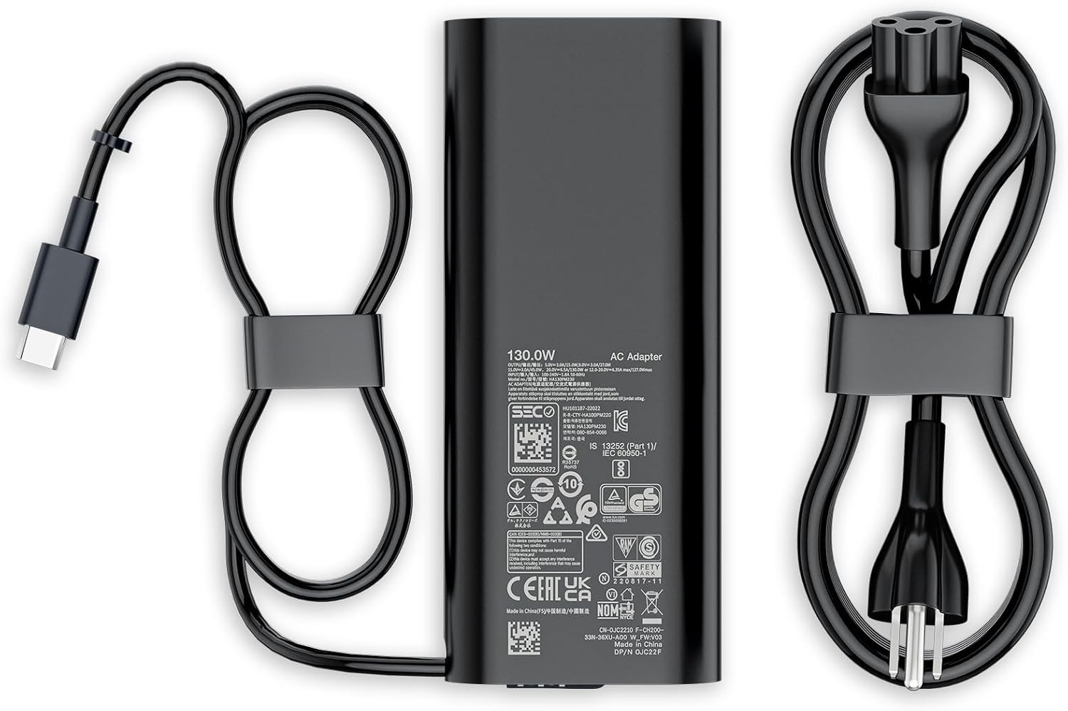 130W USB Type C Laptop Charger Compatible  DELL XPS Latitude Precision T23-12