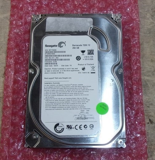 Seagate Barracuda ST3250318AS 9SL131-302 SATA 3.5" Hard Drive 250GB