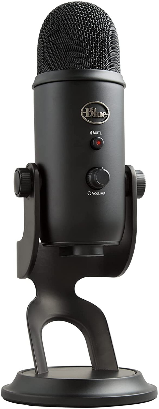 Micrófono USB Yeti negro, calidad estudio, ideal para gaming y streaming