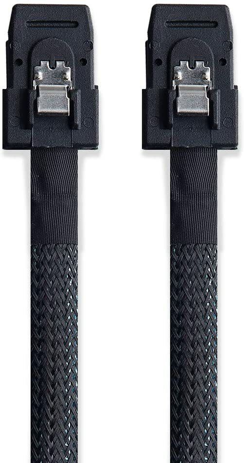 2-PACK Internal Mini SAS Cable 36Pin SFF-8087 to SFF-8087 100 Ohms 0.5 ~1 Meter