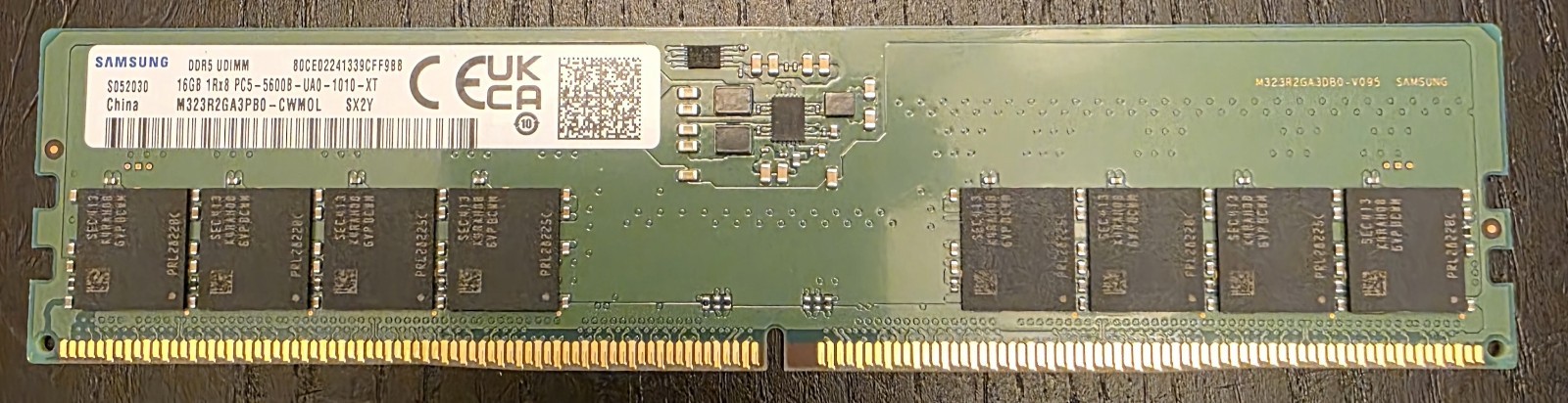 SAMSUNG 16GB (1x16GB) 1Rx8 PC5-5600B UDIMM MEMORY MODULES