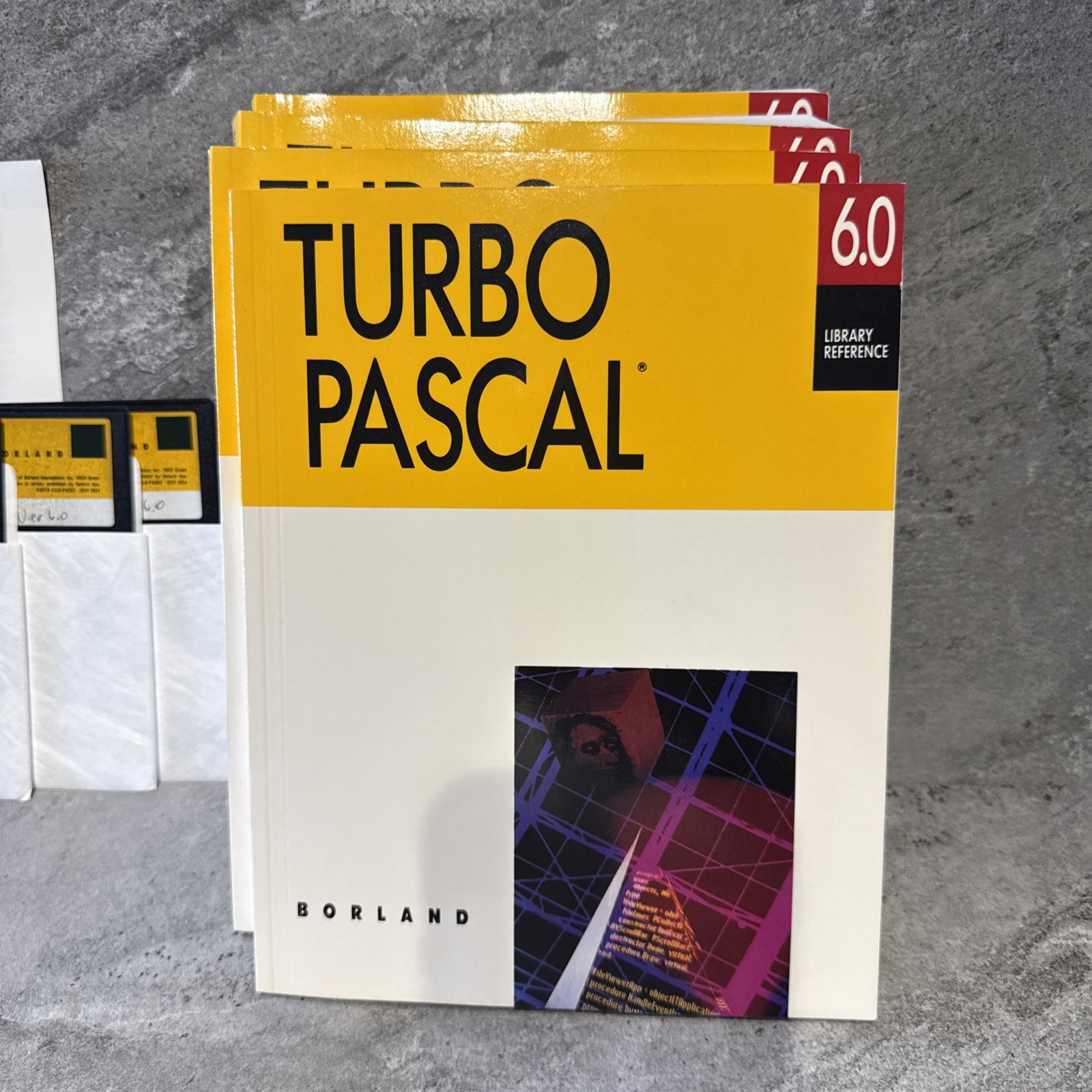 Borland Turbo Pascal 6.0 Complete Vintage DOS Compiler Manuals Original Disks