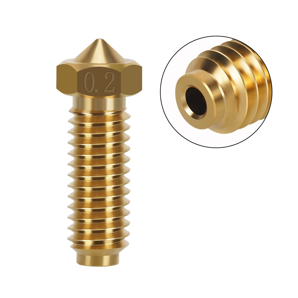 for Anycubic Kobra 3 Brass Nozzle 0.2mm-1.0mm Replacement for 3D Printer SUK