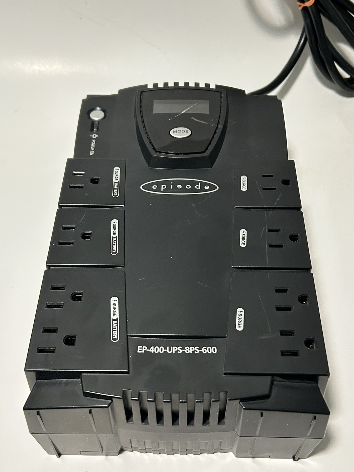 Episode Surge 8-Outlet Stand Alone UP EP-400-UPS-8PS-600 power strip NO Battery