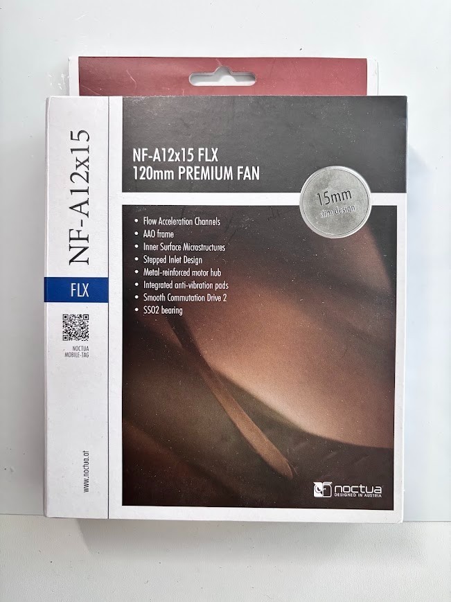 Noctua NF-A12x15 FLX 120mm Premium Slim Cooling Fan Brown New In Box
