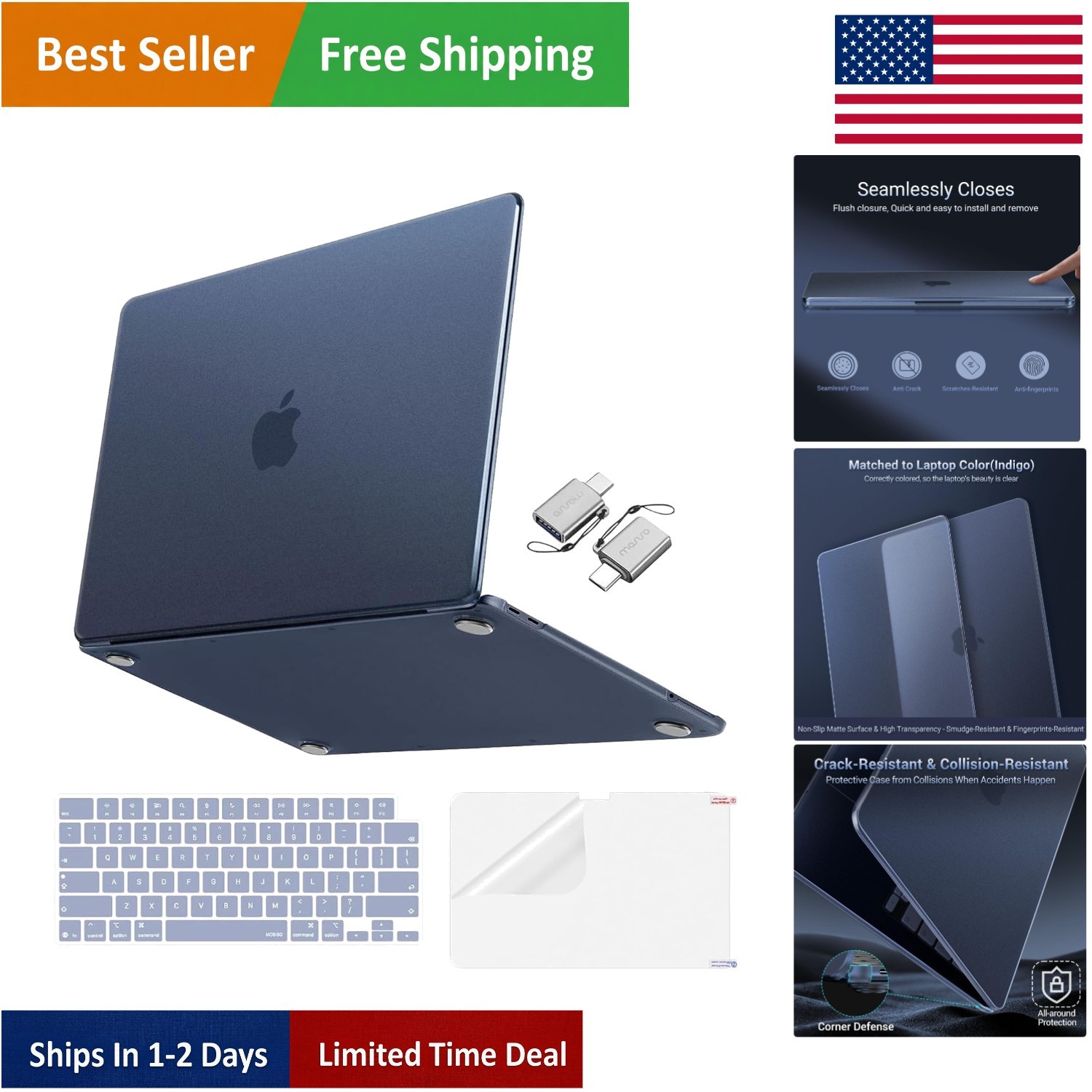 Elegantly Designed MacBook Neo 13" Case - Matte Finish with Full Protection Kit