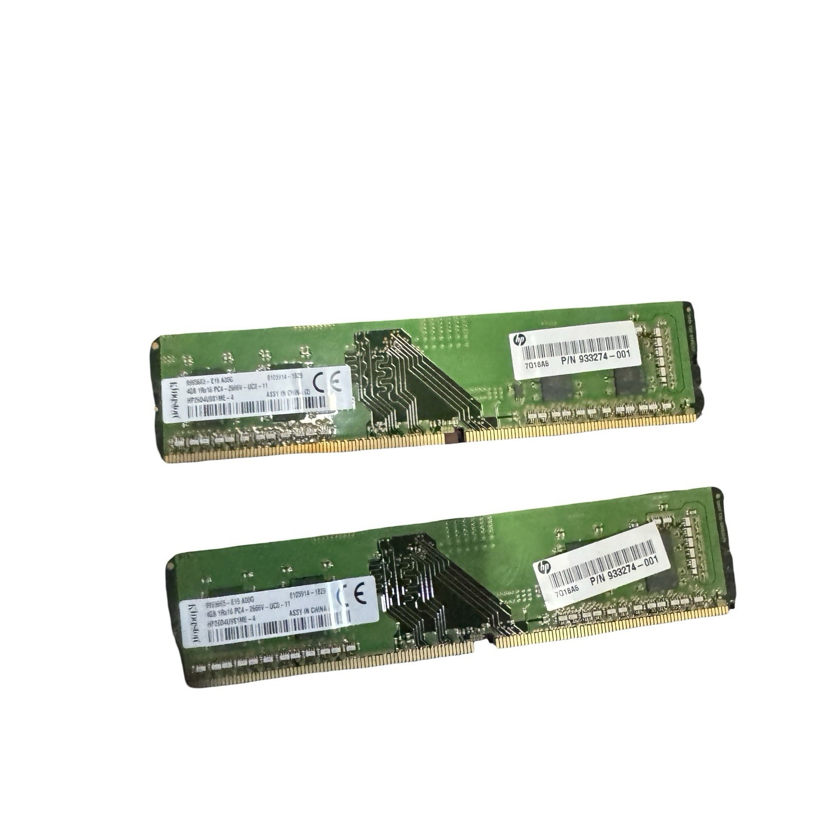 Kingston 8GB (2x4GB) 1Rx16 PC4-2666V HP26D4U9S1ME-4 288 pin Memory Ram